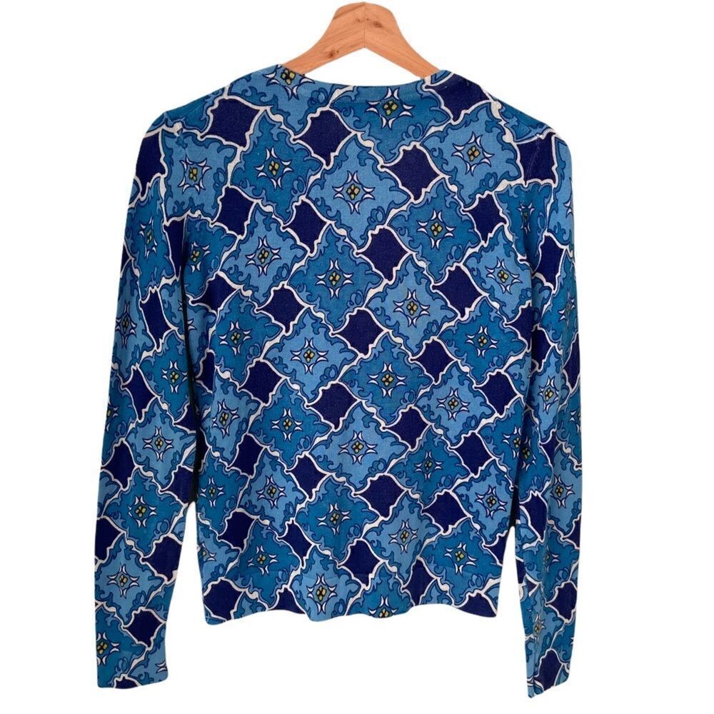 Charter Club  Front Button Printed Cardigan Sweater in Size X Small - Picture 2 of 7
